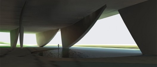 Cidade da Música, jardim térreo coberto, Rio de Janeiro, arquiteto Christian de Portzamparc