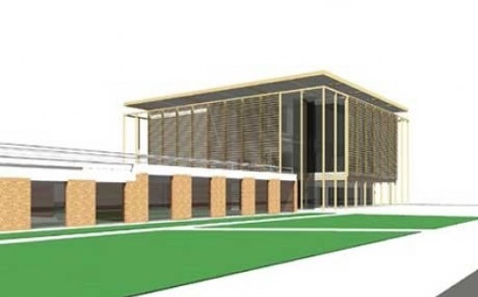 Vista rua Albion – cobertura ventilada e madeira: invólucro do concreto armado