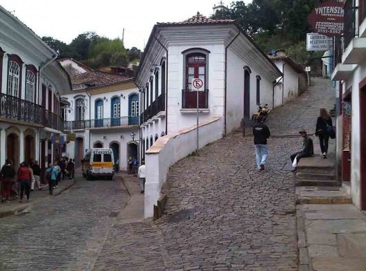 Casario e ladeira, Ouro Preto