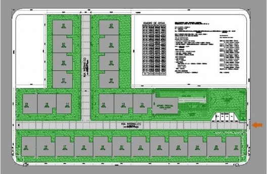 Implantação do condomínio Maison Blanc