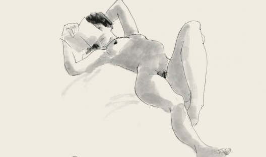 Desenho de Susana de Moraes, filha de Vinicius. Arquiteto Carlos Leão