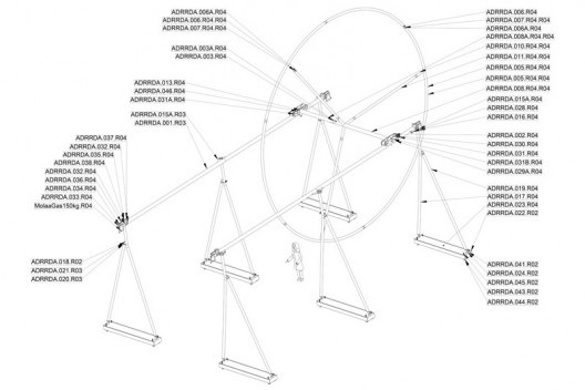 Guto Lacaz, “Adoraroda”, projeto, Largo da Batata, São Paulo, 2017