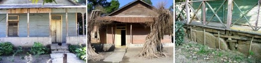 Deterioro de las viviendas de madera en el batey