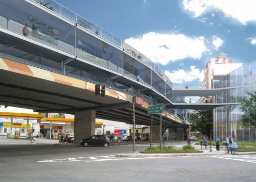 Foto-montagem do projeto