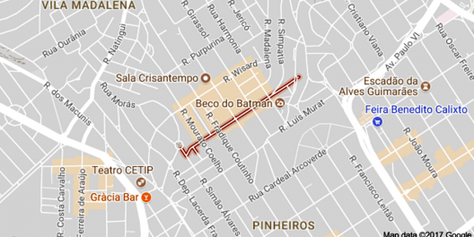 Local em destaque: rua Aspicuelta, Vila Madalena/Pinheiros, São Paulo SP