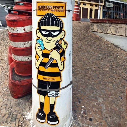 Herói dos pivete, faz arte e não guerra