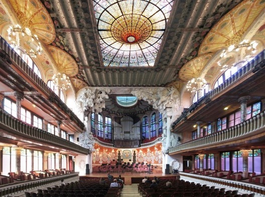 Palau de la Musica de Barcelona, arquiteto Domènech i Montaner