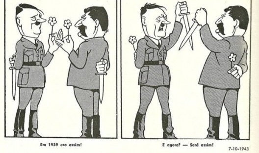 Belmonte, charge com Hitler e Stalin