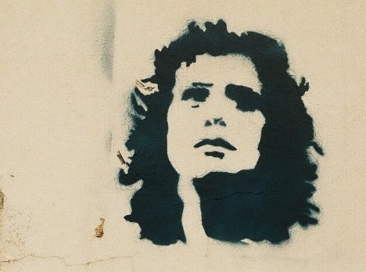 Estêncil, muito usado para arte de rua, travessa da R. Cardeal Arcoverde, Pinheiros