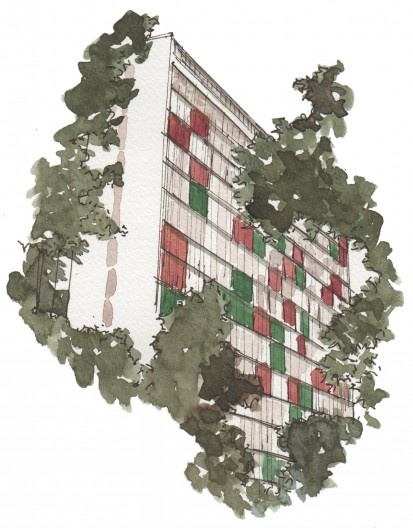 Edifício Lausanne, Avenida Higienópolis 101-111