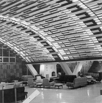 Vista interna do Hotel Humboldt, um dos símbolos da cidade de Caracas, arquiteto Tomás José Sanabria