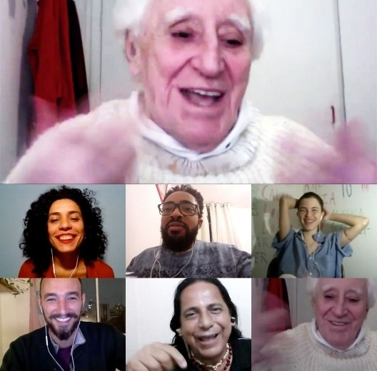 Zé Celso, Marília Gallmeister, Marcelo Dalourzi, Cafira Zoé, Giovanni Pirelli, Casé Angatu e Zé Celso