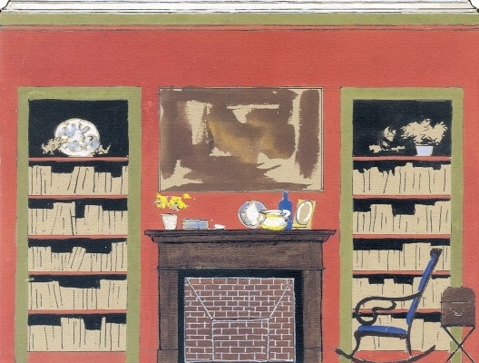 Fazenda Vargas, estudo da sala de estar, Valença RJ, 1957. Arquiteto Carlos Leão