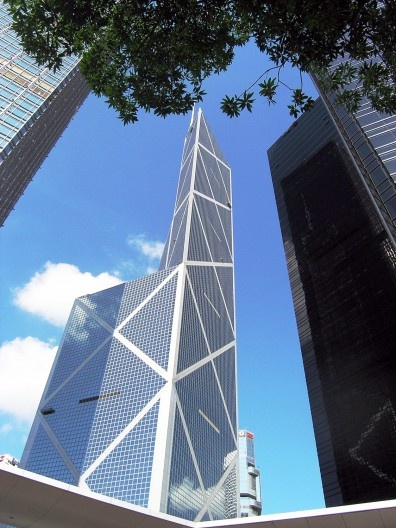 Banco da China, de I.M. Pei, Hong Kong