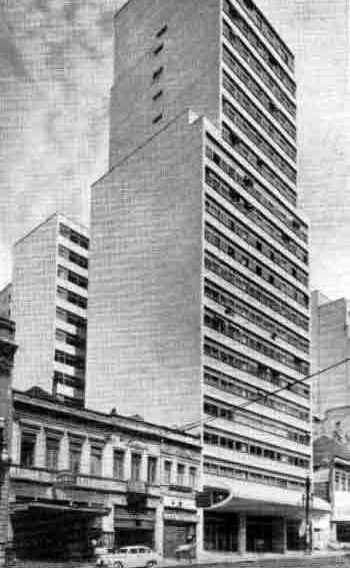 Edifício Seguradoras, São Paulo. Arquiteto Oscar Niemeyer, 1956