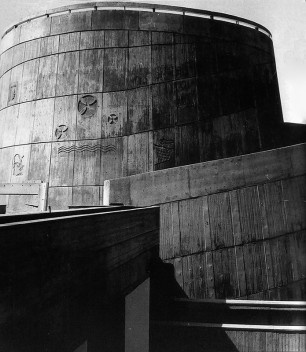 Imagem edifício “caracol”. Edifício Cepal. Santiago do Chile, Arquiteto Emilio Duhart.