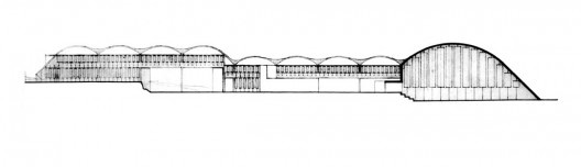 Flávio Império, Rodrigo Lefèvre e Sérgio Ferro, Escola Normal de Brotas. Desenho acervo Rodrigo Lefèvre