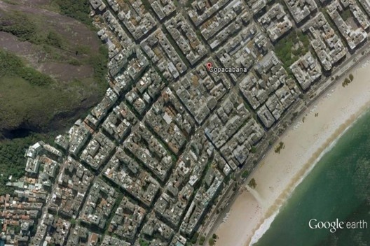 Configuração urbana em Copacabana, Rio de Janeiro RJ