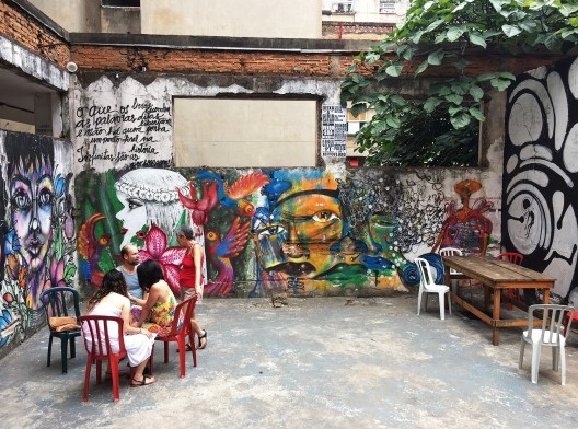 Espaço coletivo da Ocupação 9 de Julho