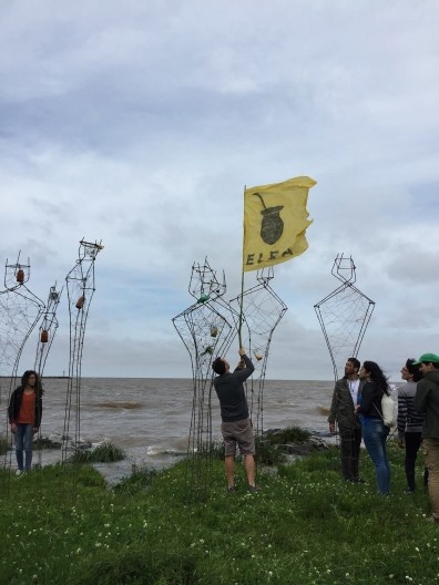Memorial aos migrantes, Elea 2018, Colônia do Sacramento, Uruguai. Coletivo Arrabal