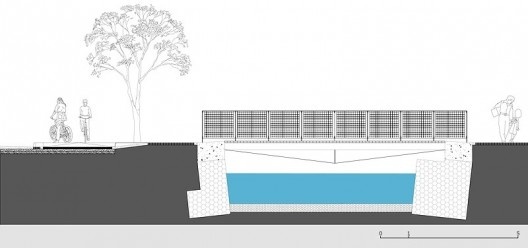 Reurbanização da favela do Sapé, corte da ponte, Rio Pequeno, São Paulo, 2014. Base 3 Arquitetos, arquitetos Marina Grinover, Catherine Otondo e Jorge Pessoa