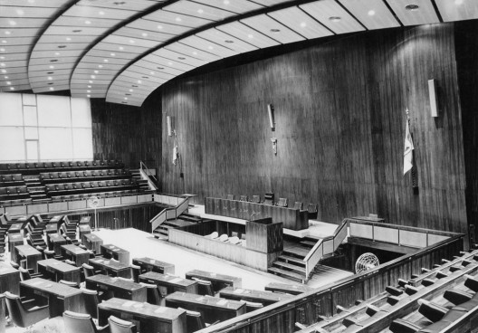 Interiores da Assembleia Legislativa, Cláudio Araújo e Heinz Agte, 1968, Porto Alegre-RS