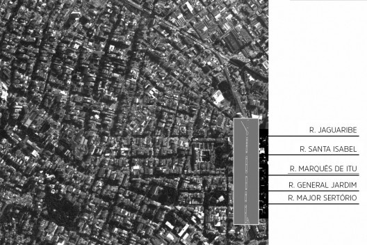 A marquise do Minhocão, animação, São Paulo, 2016. Triptyque Architecture + Guil Blanche