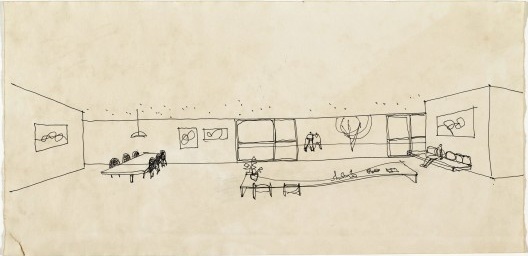 Casa-atelier Tomie Ohtake, São Paulo, 1966-1998. Arquiteto Ruy Ohtake. Perspectiva interna