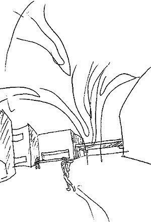 Croqui de Álvaro Siza. Fundação Serralves, Porto