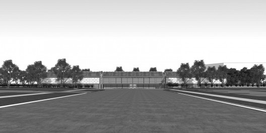 Museu de Arte Kimbell, acesso inferior, Fort Worth, Texas, EUA, 1972. Arquiteto Louis I. Kahn