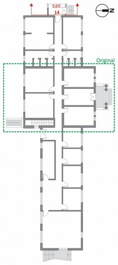 Pavilhão do Serviço Meridiano, planta pavimento térreo