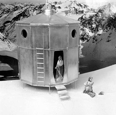 Refugio tonel. Pierre Jeanneret e Charlotte Perriand, 1938