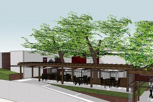 Casa do Capitãozinho, Uberlândia MG Brasil, árvore como teto e o piso de decks suspensos, 3º lugar Concurso Sustentabilidade em Edificações Públicas. Estudante Camila Monteiro de Castro, 2008