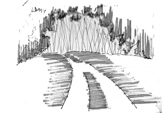 Acceso peatonal a la casa desde la Calle Auguste Hacquard, 6