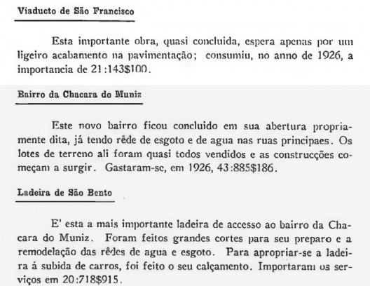 Trecho da mensagem do Governo Florentino Avidos, de 1927, p. 34