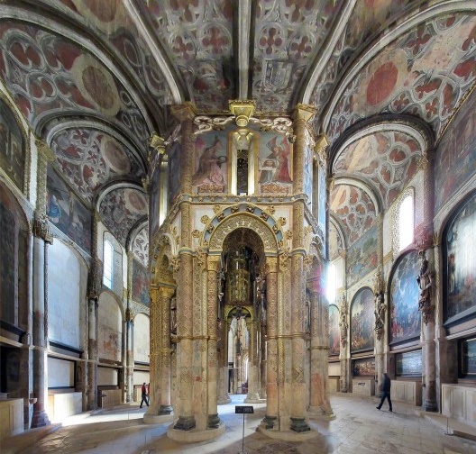 Charola Templária no Convento de Cristo em Tomar, Portugal