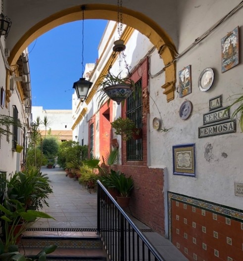 Pátio interno de conjunto residencial