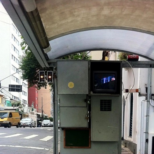 Ponto de táxi em São Paulo