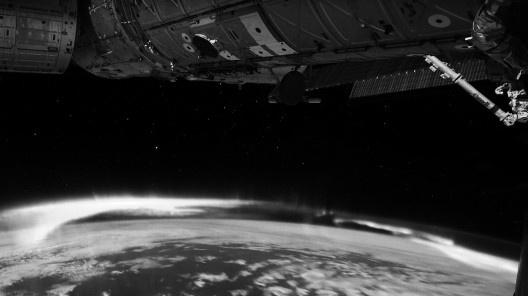 Aurora boreal fotografada de estação espacial internacional