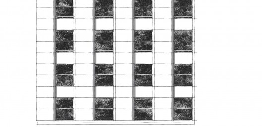 Edifício Santa Nazareth, 1943-46. Modulação da Fachada