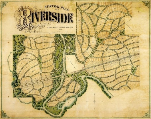 Riverside, 1868: projetado por Olmsted, Vaux & Co.