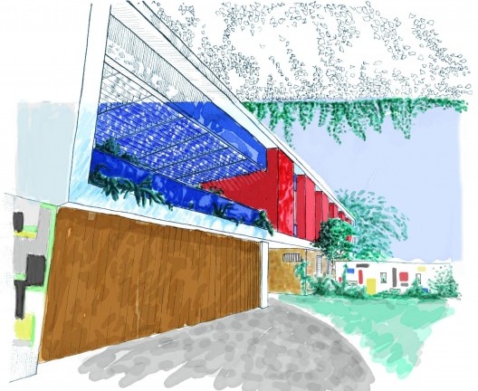 Perspectiva externa Residência Frederico Assis