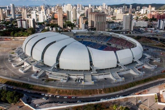 Estádio Arena das Dunas, Natal. Arquiteto Hector Vigliecca, 2014