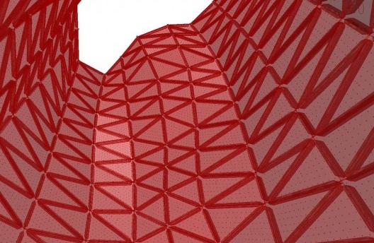 Modelagem da parede de escalada com detalhamento estrutural