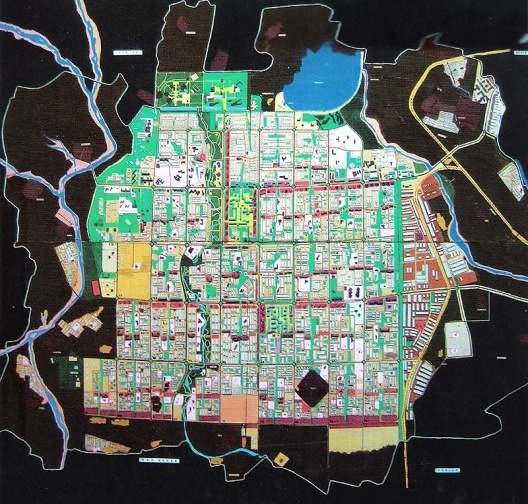 Chandigardh, planta da cidade projetada