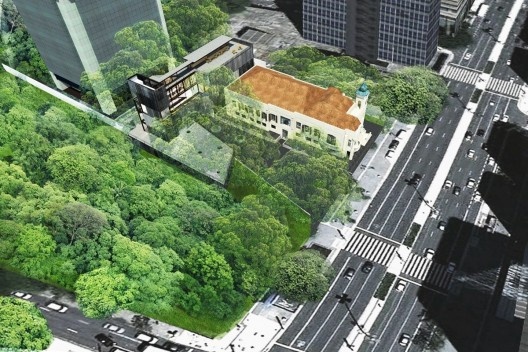 Museu da Diversidade Sexual, perspectiva do conjunto. Hereñú + Ferroni Arquitetos, 2014