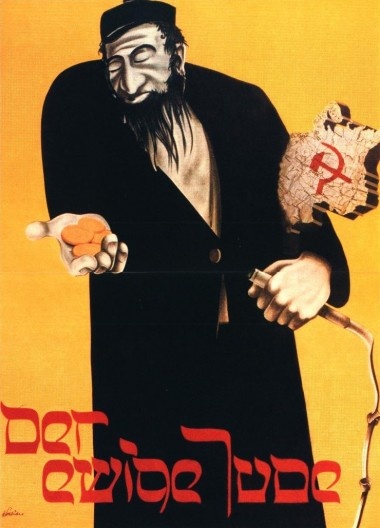 “O judeu eterno”, cartaz de uma exposição nazista em Munique, 1937