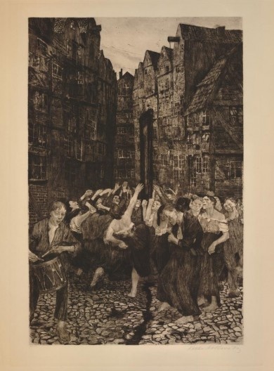 Käthe Kollwitz, Die Carmagnole, 1901.
