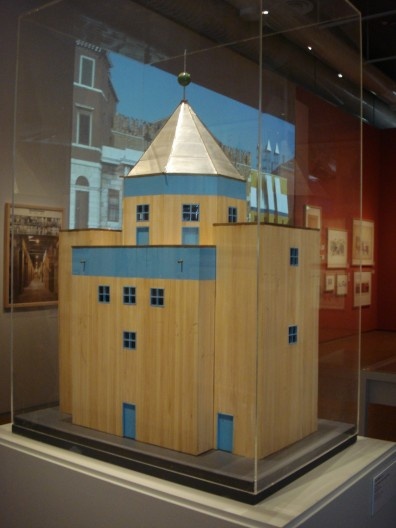 Maquete do ‘Teatro do Mundo’, exposição no Centro Pompidou, Paris, julho 2012