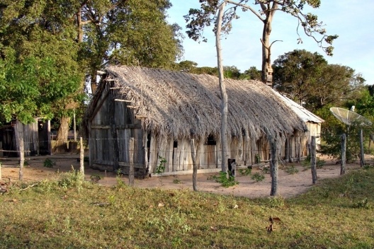 Figura 2- Rancho na Pousada Campo Lourdes, Pantanal do Negro - MS